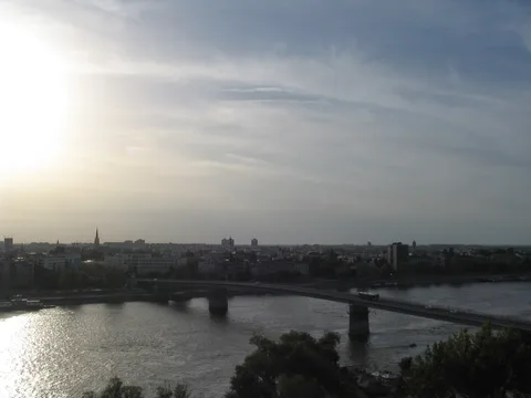 Pogled sa Petrovaradinske tvrđavu